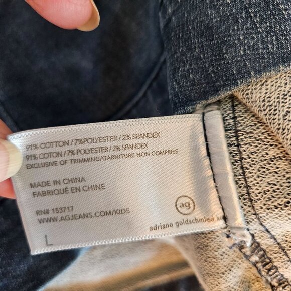 Adriano Goldschmied Girls Size Large Joslyn Denim Jumper Dress Blue - Picture 5 of 8